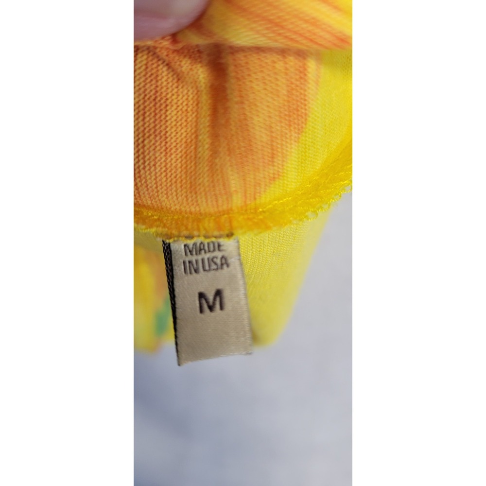 Multicolored Rainbow Striped Go Couture SS 1 Pkt Tshirt Size M - Picture 4 of 6